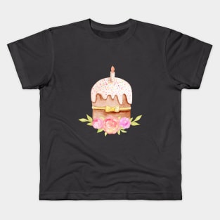 Easter cake with candle Kids T-Shirt